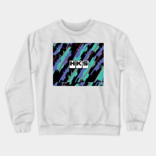 HKS Retro Pattern Tapestry Crewneck Sweatshirt